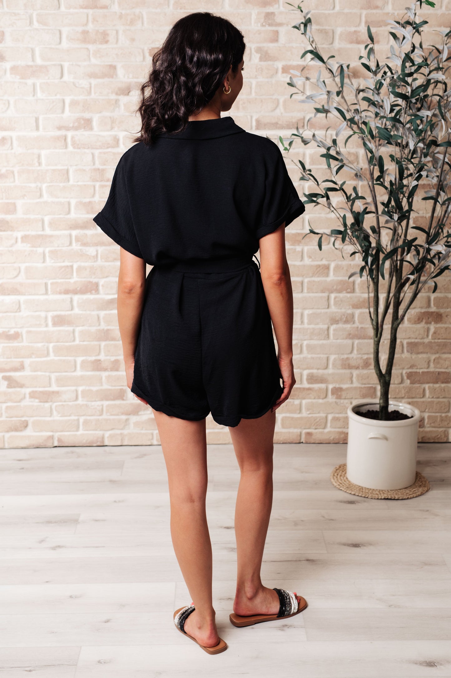 Don't Worry 'Bout a Thing V-Neck Romper