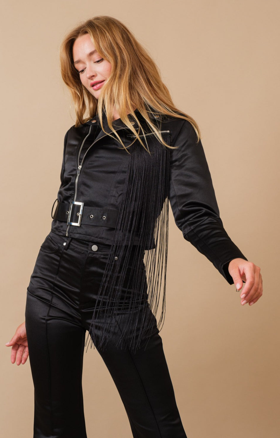 Fringe Fusion Moto Jacket