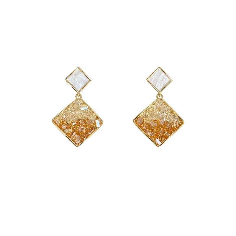 Champagne Crystal Earrings