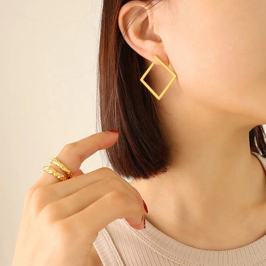 Square Hoop Earrings