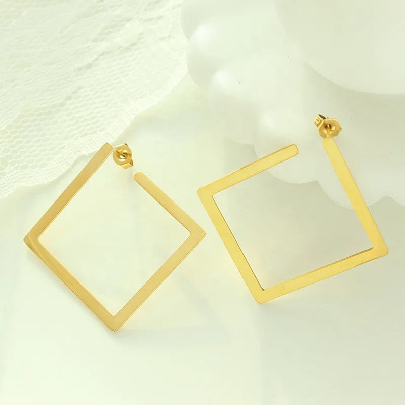 Square Hoop Earrings