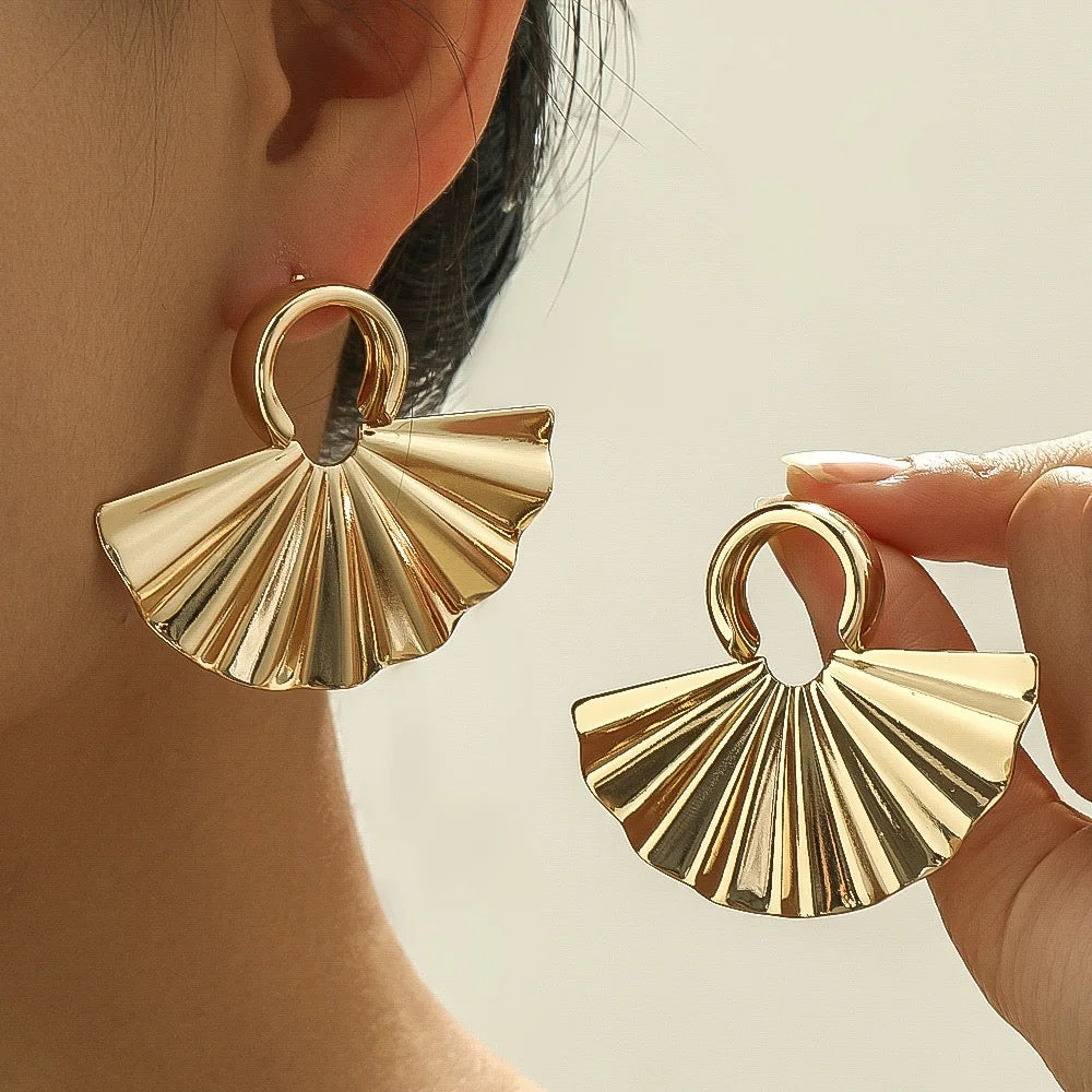 Buchae Fan Earrings