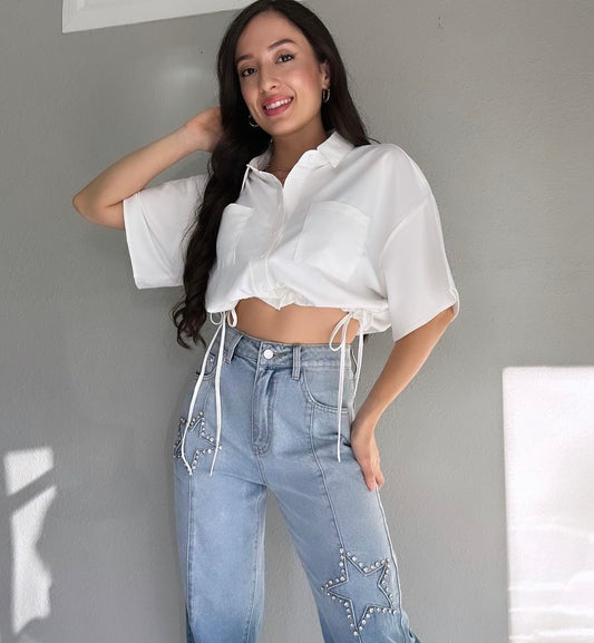 Koko Crop Top in White