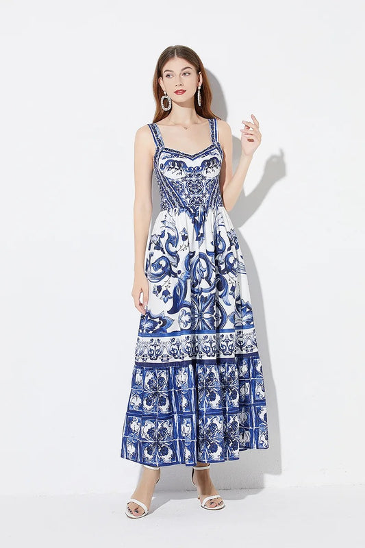 Euro Porcelain Maxi Dress