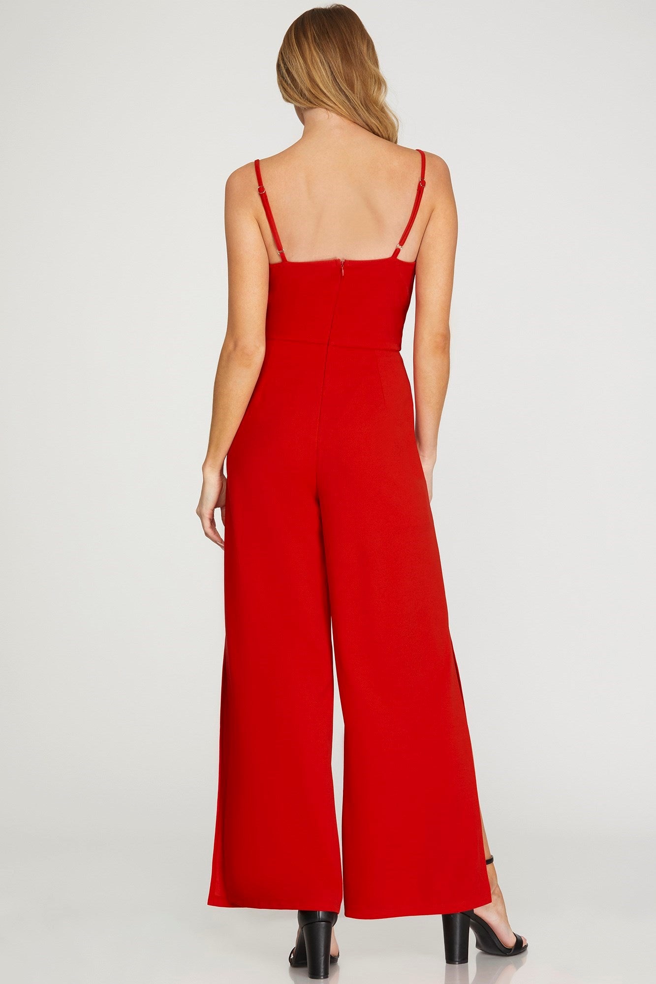 Elegante Red Jumpsuit